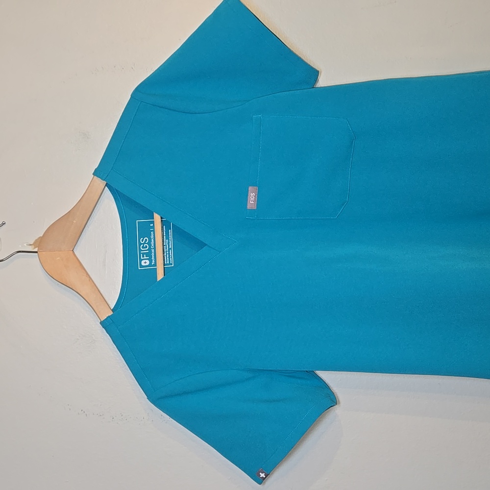 Figs Zamora Jogger Scrub Pants Catarina Top Set In Teal NWOT - Picture 8 of 16